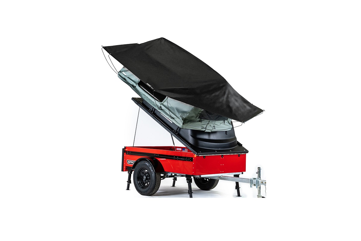 trailer with roof top tent